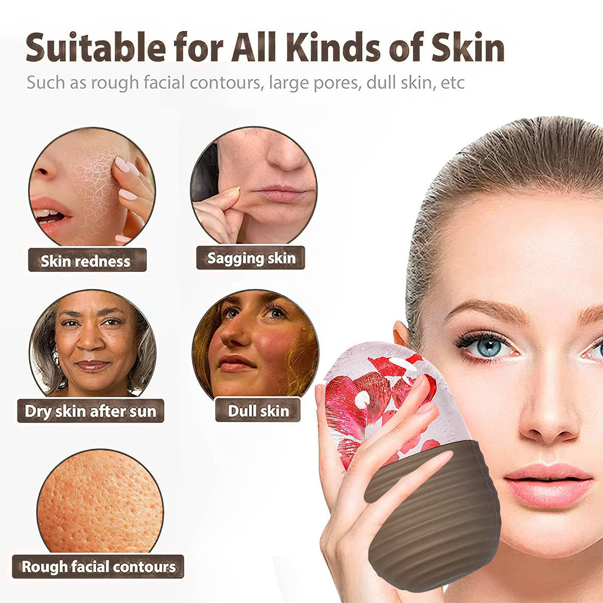 Beauty Massage Face Ice Tray Facial Ice Anti-puffy Comfort Life