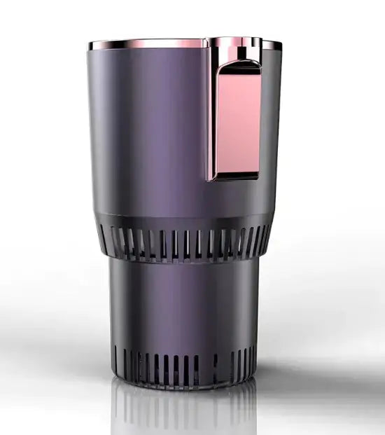 Car heating and cooling cup in sleek design for year-round comfort.