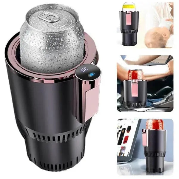Heating or cooling cup for car with temperature display; Comfort Life - Car Heating system for ultimate comfort and eco-friendly warmth.