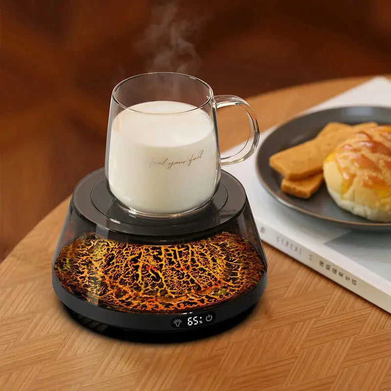 Smart Cup Warmer with Volcano Lighting for Optimal Comfort.