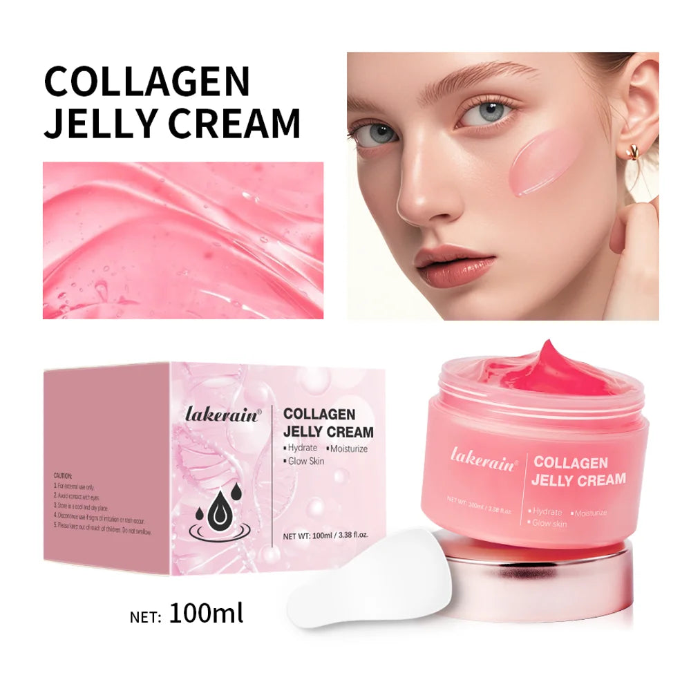 100ml Collagen Jelly Cream Niacinamide Tightening Soothing Moisturizing Anti-Aging Firmness Hydration Skincare 100ml Face Gel Comfort Life