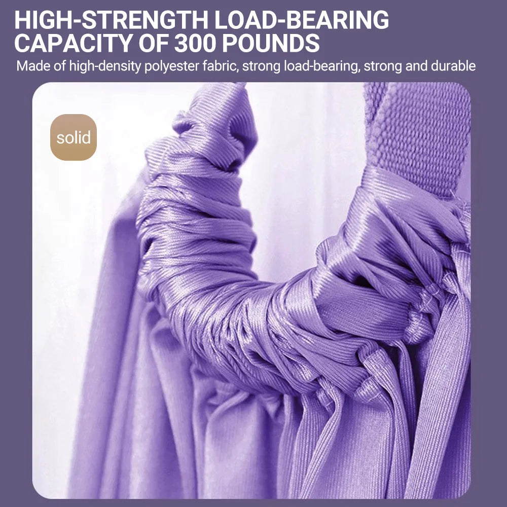 Aerial Yoga Strap Pull Rope Woman Hammock Stretch Leg Splits Trainer Female Gym Belt Aerial Hammock Swing Stretching Inversion Comfort Life