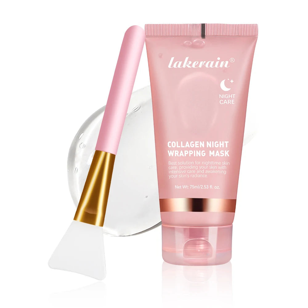 Collagen Jelly Cream Hydrolyzed Collagen Overnight Facial Mask Wrapping Peel-Off Mask Hydrating Firming Moisturizing SkinCare Comfort Life