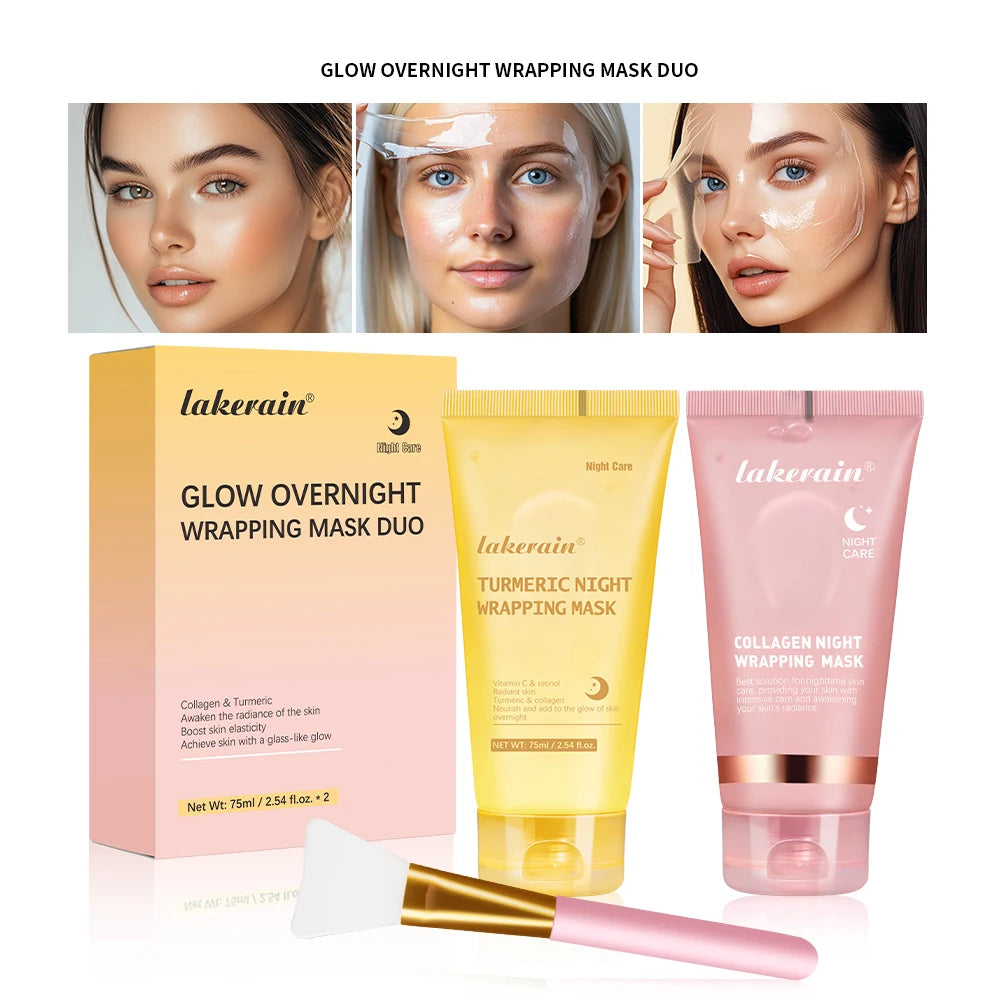 Collagen Jelly Cream Hydrolyzed Collagen Overnight Facial Mask Wrapping Peel-Off Mask Hydrating Firming Moisturizing SkinCare Comfort Life