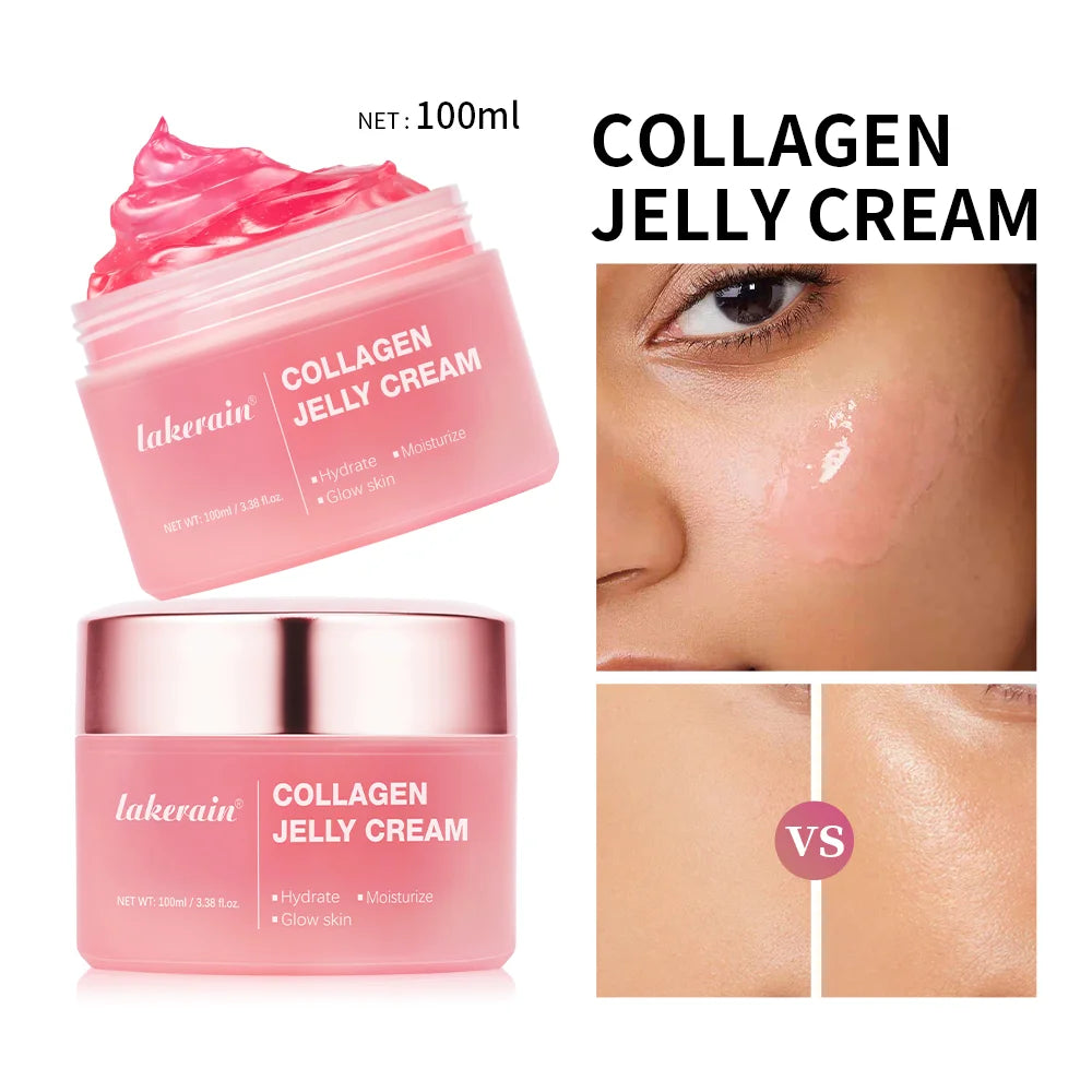 100ml Collagen Jelly Cream Niacinamide Tightening Soothing Moisturizing Anti-Aging Firmness Hydration Skincare 100ml Face Gel Comfort Life