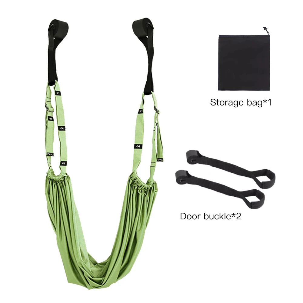 Aerial Yoga Strap Pull Rope Woman Hammock Stretch Leg Splits Trainer Female Gym Belt Aerial Hammock Swing Stretching Inversion Comfort Life