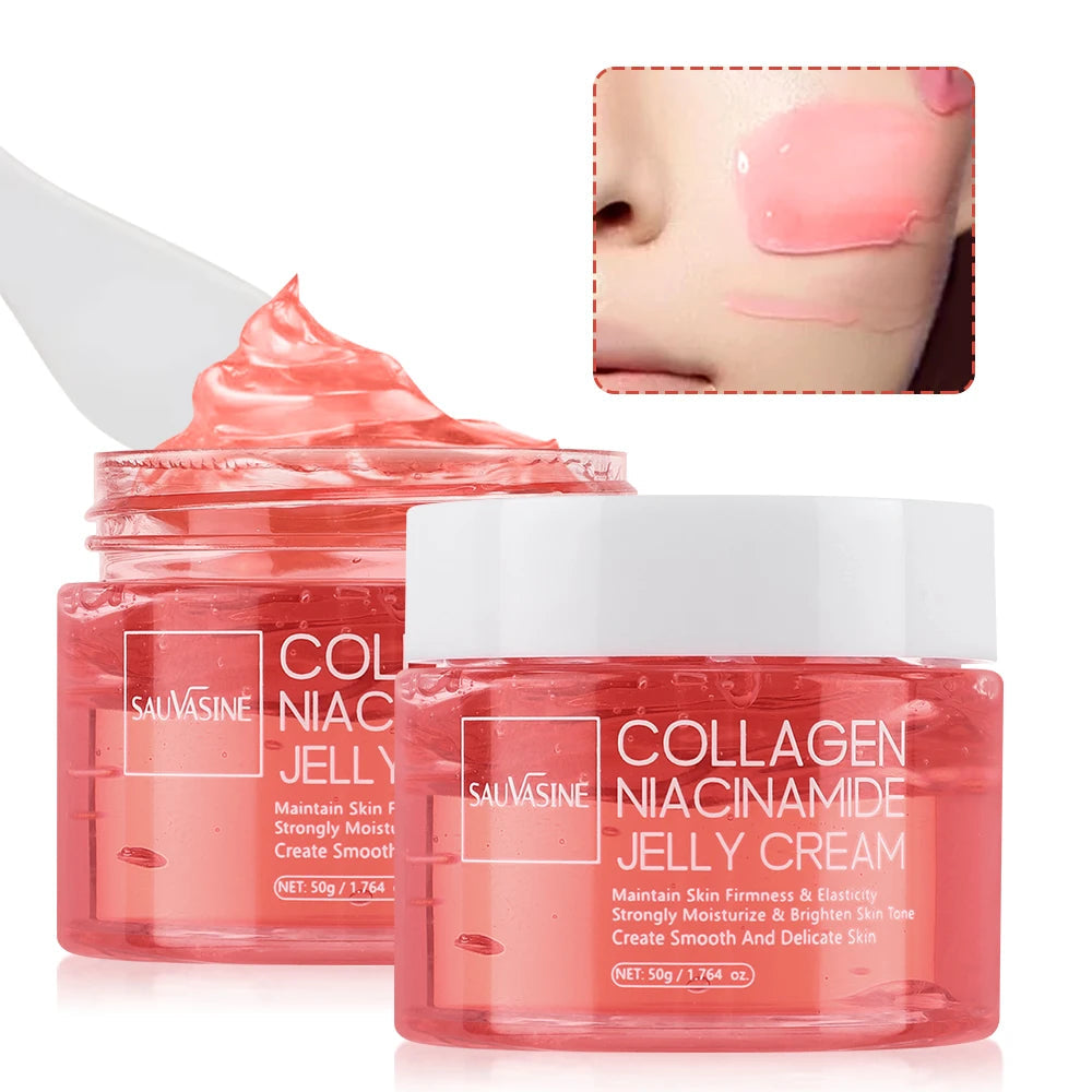 24h Glow & Lifted Collagen Jelly Cream Niacinamide And Hydrolyzed Collagen Strengthen The Skin Barrier And Moisturize The Skin Comfort Life