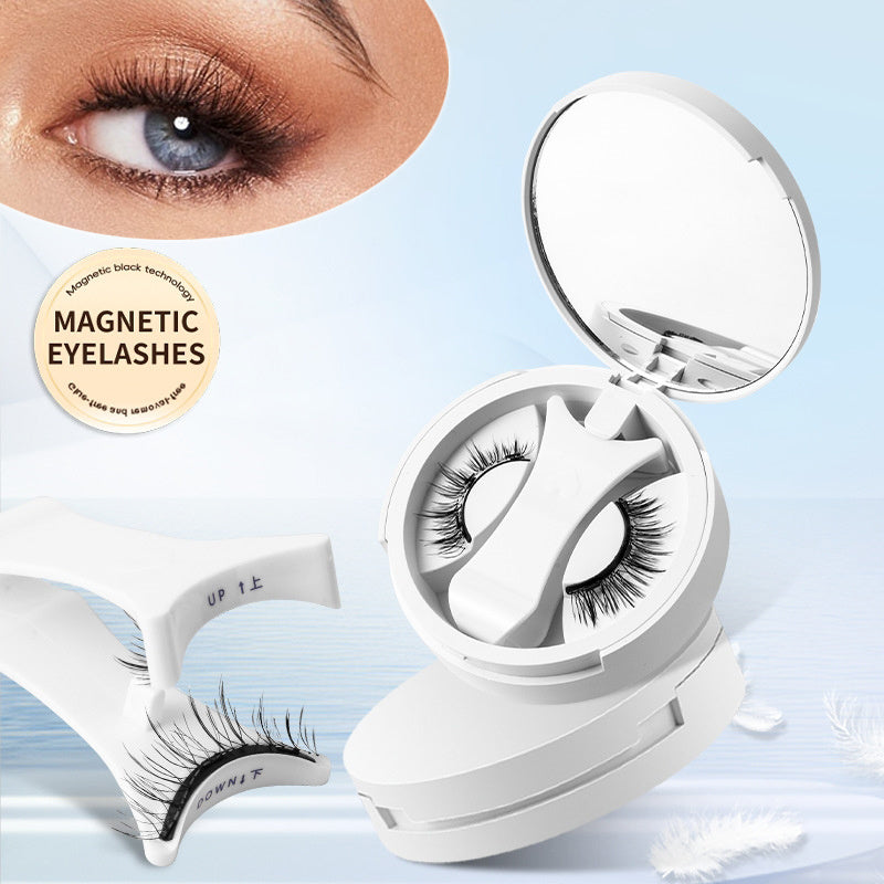 Magnetic False Eyelashes Integrated Storage Box Glue-free Magnet False Eyelashes Natural Makeup Tools With Applicater Comfort Life