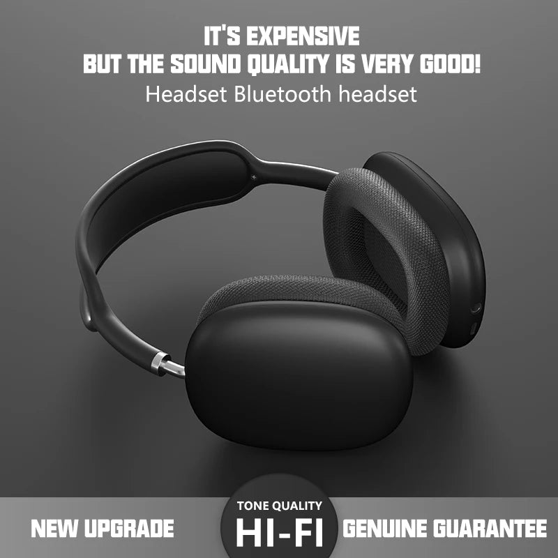 NEW P9 Pro Max Air Wireless Bluetooth Headphones Noise Cancelling Earphones Mic Pods Over Ear Sports Gaming Headset For Apple Comfort Life