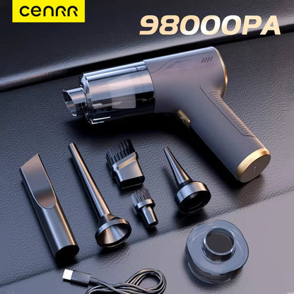 CENRR 98000PA Car Vacuum Cleaner Portable Wireless Cleaner Powerful Strong Suction Handheld Cleaning Machine for Home Appliance Comfort Life