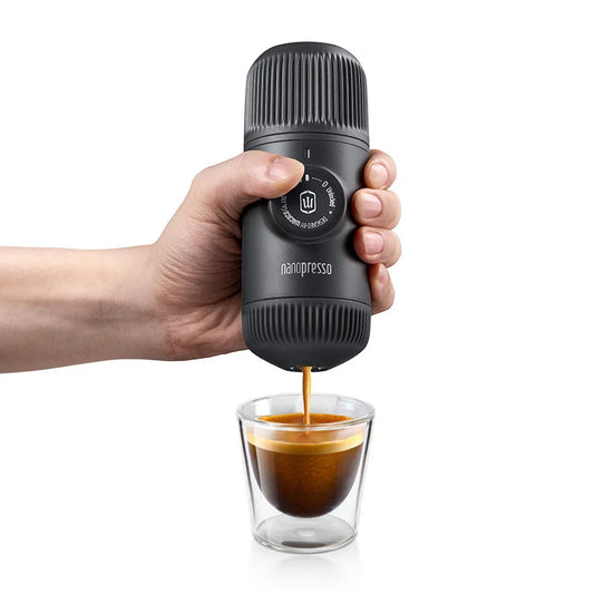 Wacaco Nanopresso Portable Espresso Machine, Upgrade Version of Minipresso, 18 Bar Pressure, Extra Small Travel Coffee Maker. Comfort Life