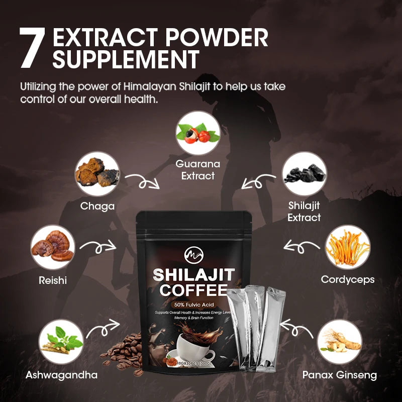 Minch Pure Himalayan Shilajit Resin High Potency for Energy Boost & Immune Support 85+ Trace Minerals For Focus Healthy Care Comfort Life