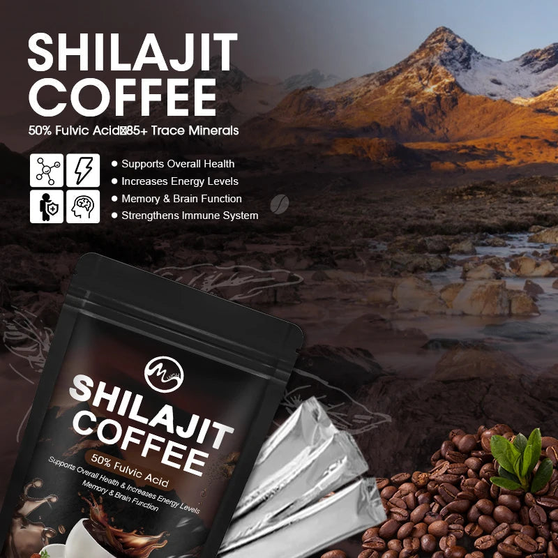 Minch Pure Himalayan Shilajit Resin High Potency for Energy Boost & Immune Support 85+ Trace Minerals For Focus Healthy Care Comfort Life