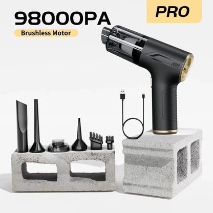 CENRR 98000PA Car Vacuum Cleaner Portable Wireless Cleaner Powerful Strong Suction Handheld Cleaning Machine for Home Appliance Comfort Life