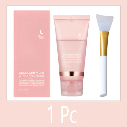 Korean Collagen Wrapping Peel Off Facial Mask Elasticity Hydration Reduces Sagging Dullness Hydrolyzed Collagen Skin Care Comfort Life