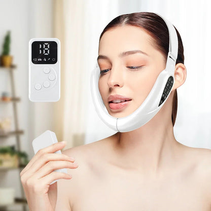 Rechargeable V Face Massager, Portable Facial Massage Device, LED Display, Facial Beauty Instrument Comfort Life