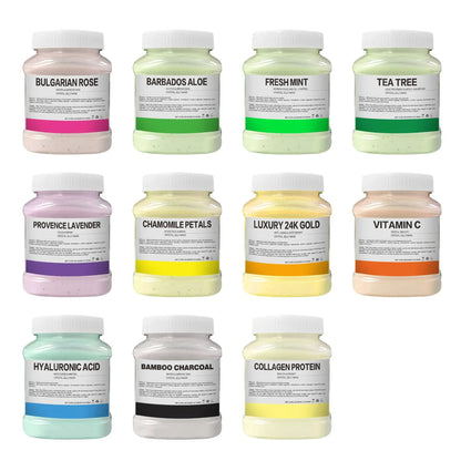 350g Hydrating 24K Gold Soft Mask Powder Rose Petal Crystal Jelly Mask Powder  Skin Care Dropshipping Comfort Life