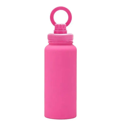 Pink Comfort Life Insulated Water Bottle with Phone Holder